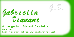 gabriella diamant business card